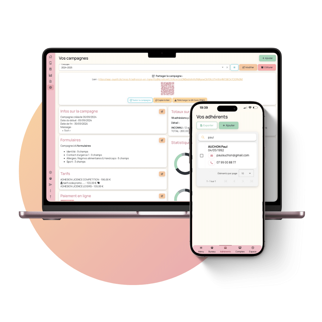 Adhésions en ligne et gestion des adhérents ultra simplifiée avec ClicTréso pour association